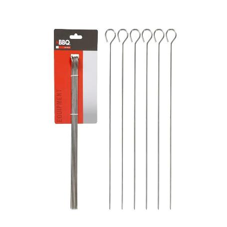 PINCHOS ACERO INOXIDABLE 35,5 CM BLISTER 6