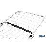 TENDEDERO SUELO CON ALAS PLEGABLES DE ACERO+ RUEDAS,18 M