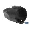 BASE ENCHUFE AEREA NEGRA (16A-250V)