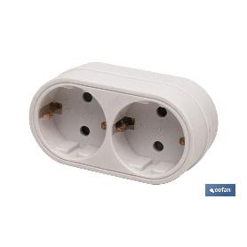 ADAPTADOR 2 VIAS FRONTAL SCHUKO (3.500W)