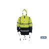 PARKA DE ALTA VISIBILIDAD MODELO DENEB AMARILLO Y AZUL TALLA S