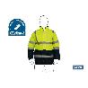 PARKA DE ALTA VISIBILIDAD MODELO DENEB AMARILLO Y AZUL TALLA XXL