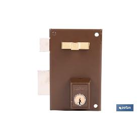 CERRADURA DE SOBREPONER IZQUIERDA 70 MM ADAPTABLE AL MODELO 56A