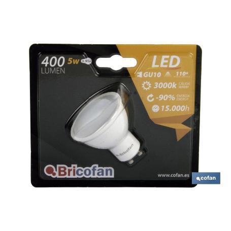 LÁMPARA LED GU-10 7 W 110° 500 LM 6500 K