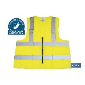 CHALECO AMARILLO CON CREMALLERA T-XXL