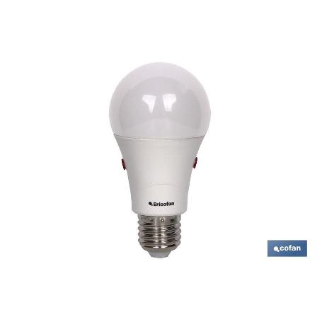 BOMBILLA CLASIC SENSOR LUZ E27 9.5W 806LM 4000K