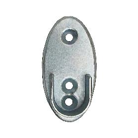SOPORTE OVAL LATERAL 25X15 CROMO