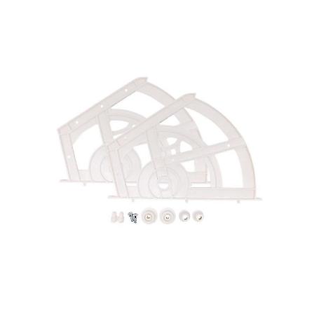 SOPORTE ZAPATERO P/2 BALDAS BLANCO JUEGO