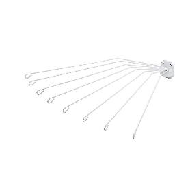 SOPORTE PARAGUAS CIRCULAR DUCHA BLANCA RETRACTIL