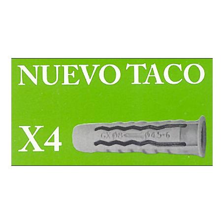 TACOS NYLON 10MM. X4 TIPO X CAJA 50