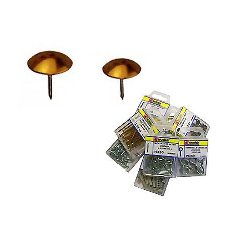 TACHUELAS 10 MM LATONADAS 2066 BLISTER 25