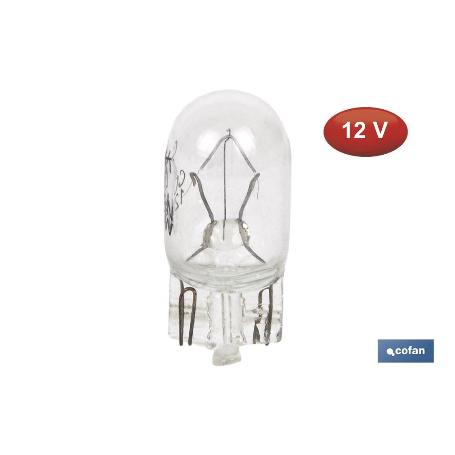 LÁMPARA S/CASQUILLO W5W  12V   CAJA 10 UNID.