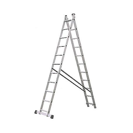 ESCALERA ALUMINIO INDUSTRIAL DOBLE 12 P.