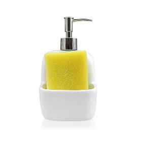 DISPENSADOR JABON PORCELANA 10,5X9,4X17,8 CM