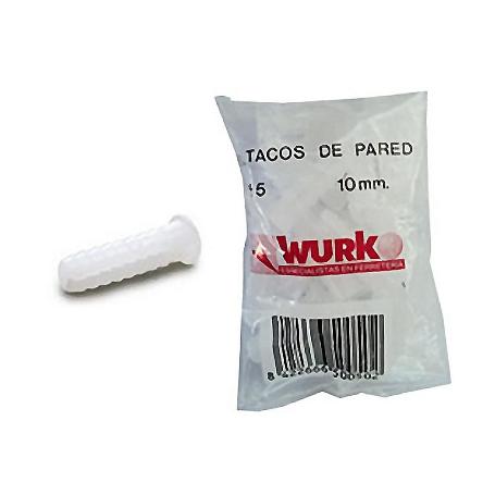 TACOS PARED BLANCOS 12X50 MM BOLSA 25