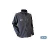 CHAQUETA SOFT SHELL NEGRA LISTER 340G/M TALLA L