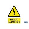 SEÑAL ADHESIVO 148X105 MM. RIESGO ELÉCTRICO. EL DISEÑO DE LA SEÑAL PUEDE VARIAR, PERO EN NINGÚN CASO SE VARIARÁ EL 