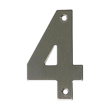 NUMERO 4 -M.4 INOX.18/8 10CM. DISPLAY