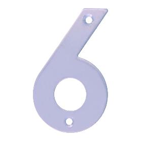 NUMERO 6 -M.4 INOX.18/8 10CM. DISPLAY