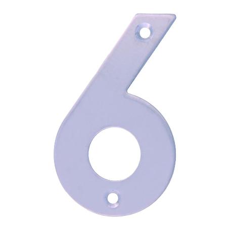 NUMERO 6 -M.4 INOX.18/8 10CM. DISPLAY