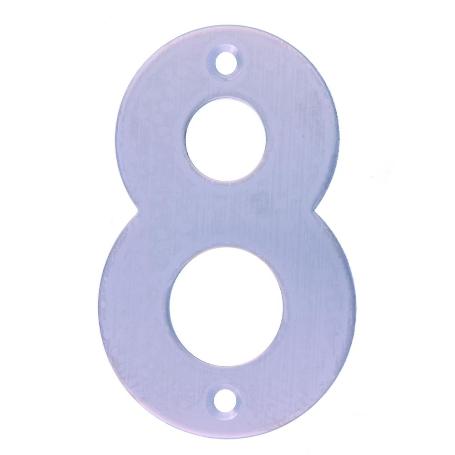 NUMERO 8 -M.4 INOX.18/8 10CM. DISPLAY