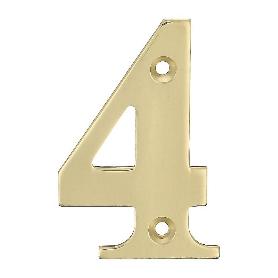 NUMERO 4 -M.4 LATON 10CM. DISPLAY