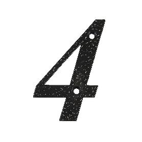 NUMERO 4 -M.4 NEGRO 10CM. DISPLAY