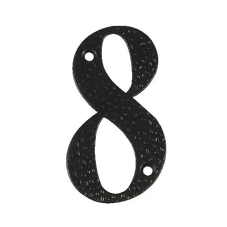 NUMERO 8 -M.4 NEGRO 10CM. DISPLAY