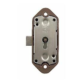 CERRADURA ARMARIO 93-B MARRON SIN LLAVE SIN ACCESORIOS