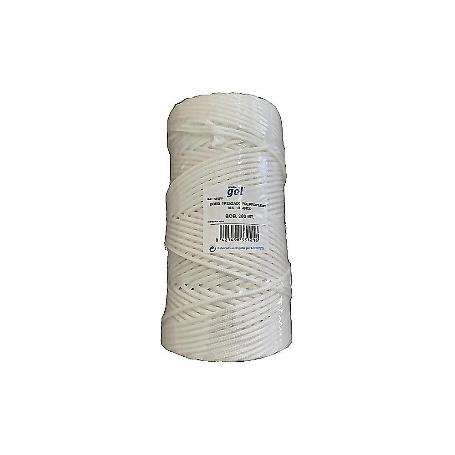CUERDA TRENZADA POLIPROPILENO 5MM BLANCA ROLLO 200M