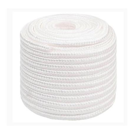 CUERDA NYLON MATE 12MM. BLANCA ROLLO 100MT.