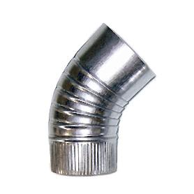 CODO 45G ESTUFA GALVAN. 100MM.