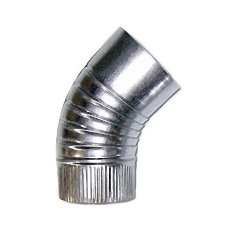 CODO 45G ESTUFA GALVAN. 100MM.