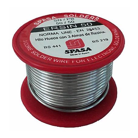 ESTAÑO PLATA FLUX  50% 100GR.1MM  ERSIN ROLLO