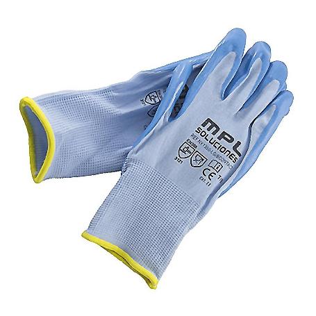 GUANTE NY/NITRILO AZUL ALIMENTARIO T-8 PAR