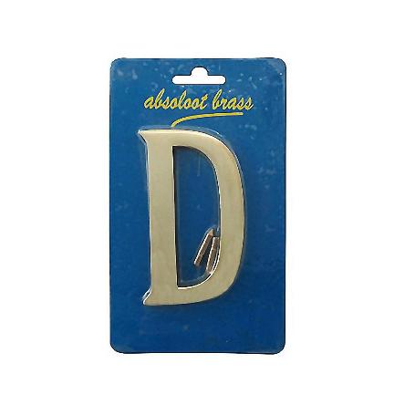 LETRA D LATON PULIDO 100MM