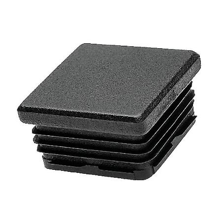 CANTONERA CUADRADA 60MM INTERIOR  NEGRA 8806