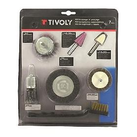 KIT PULIDO Y CEPILLADO 7 PIEZAS BLISTER