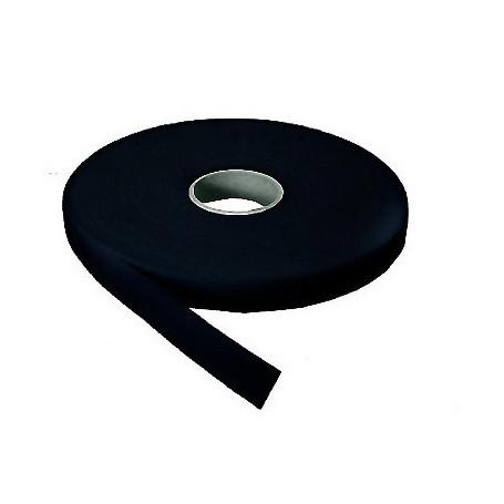 VELCRO MACHO ADHESIVO NEGRO 20MM  ROLLO 25M