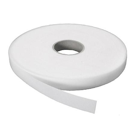 VELCRO MACHO ADHESIVO BLANCO 20MM ROLLO 25M
