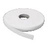 VELCRO MACHO ADHESIVO BLANCO 20MM ROLLO 25M