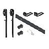 KIT PUERTA GRANERO NYLON 1.8 M 30X5 NEGRO KIT 1,8 MT