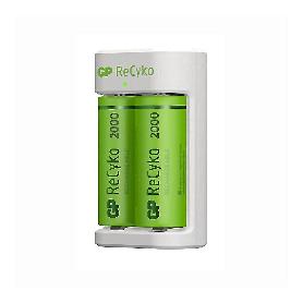 CARGADOR USB RECYKO+ 2 PILAS AA 2100MAH