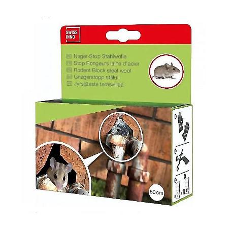 STOP ROEDORES LANA ACERO 50CM