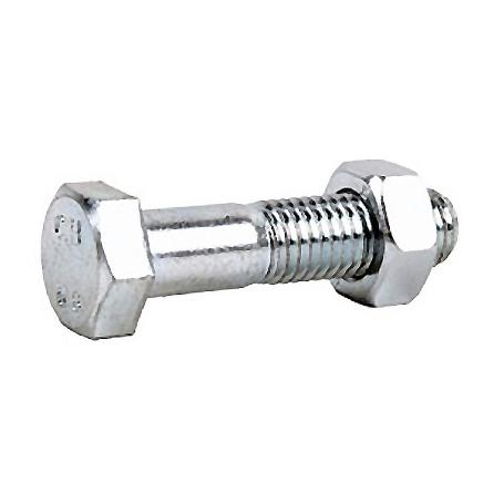 TORNILLO HEXAGONAL 8X70 6.8 DIN.933 CON TUERCA ZINCADO CAJA 100