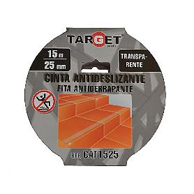CINTA ANTIDESLIZANTE TRANSPARENTE 25MM R/15MT.