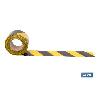 CINTA BALIZAM. AMARILLA/NEGRA 80MM X 200MTS