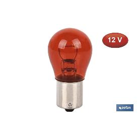 LÁMPARA COFAN P21W 12V (BA15S) AMBAR VENTA UNITARIA