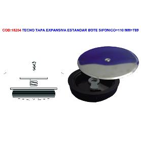 TECNO TAPA  EXPANSIVA 145 MM Ø BOTE SIFONICO 110 MM (T89) 50617