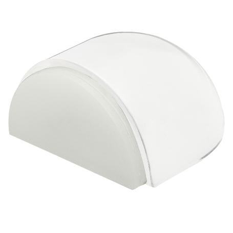 TOPE PUERTA ADHESIVO TRANSPARENTE MEDIA LUNA